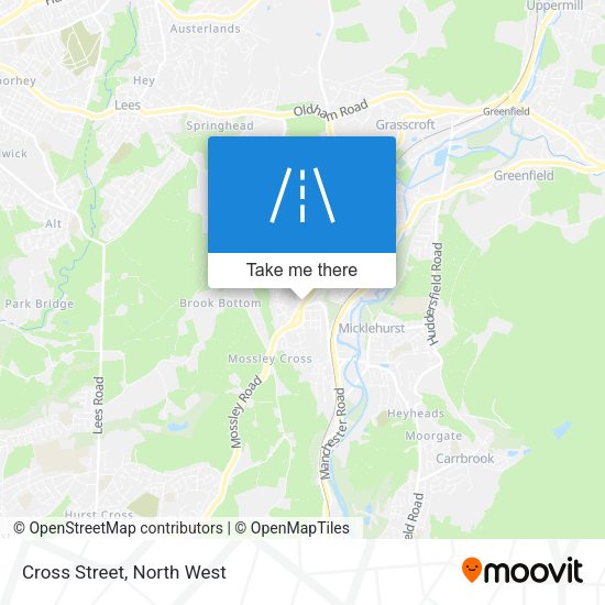Cross Street map
