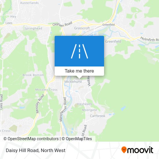 Daisy Hill Road map
