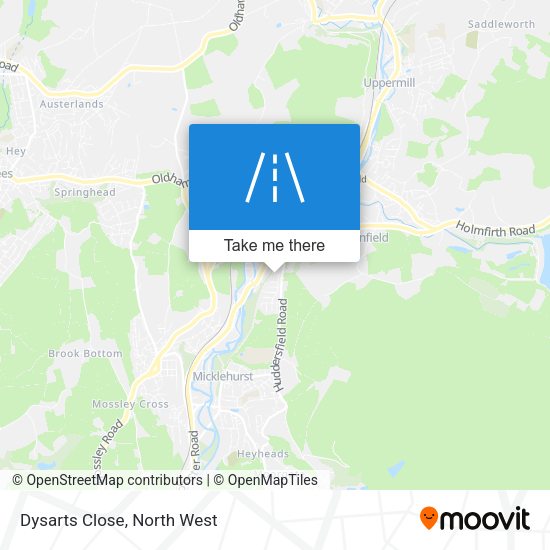 Dysarts Close map