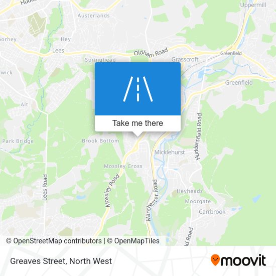 Greaves Street map
