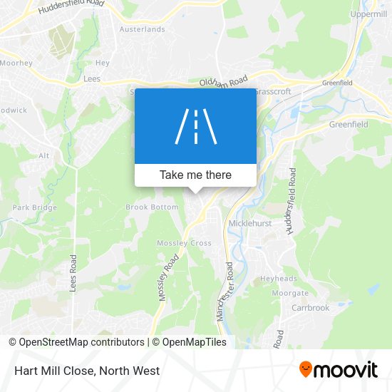 Hart Mill Close map