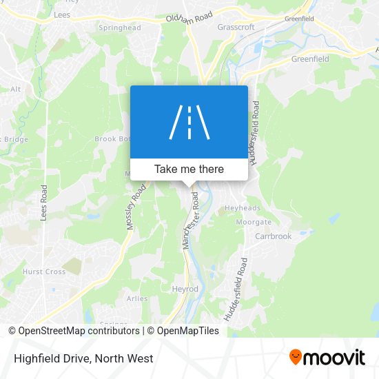 Highfield Drive map