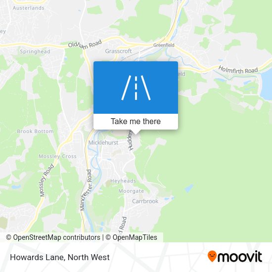 Howards Lane map