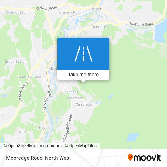 Mooredge Road map