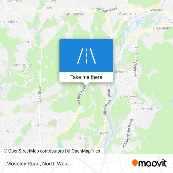 Mossley Road map