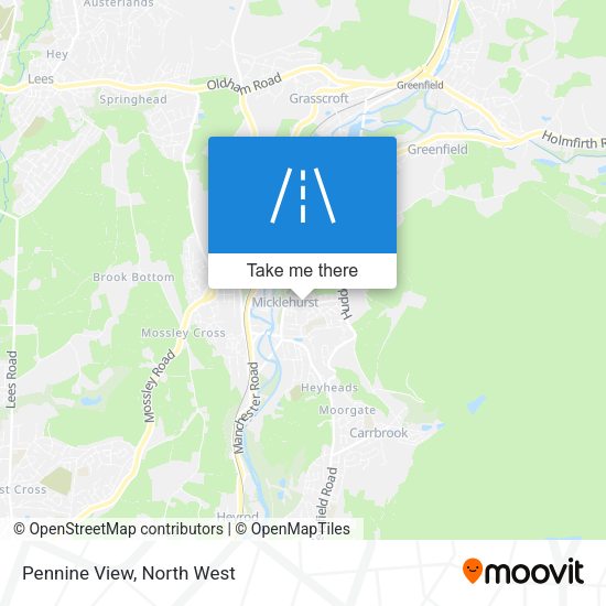 Pennine View map