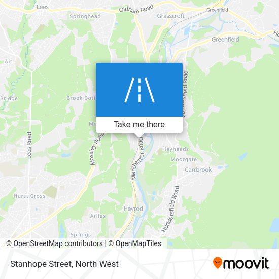 Stanhope Street map