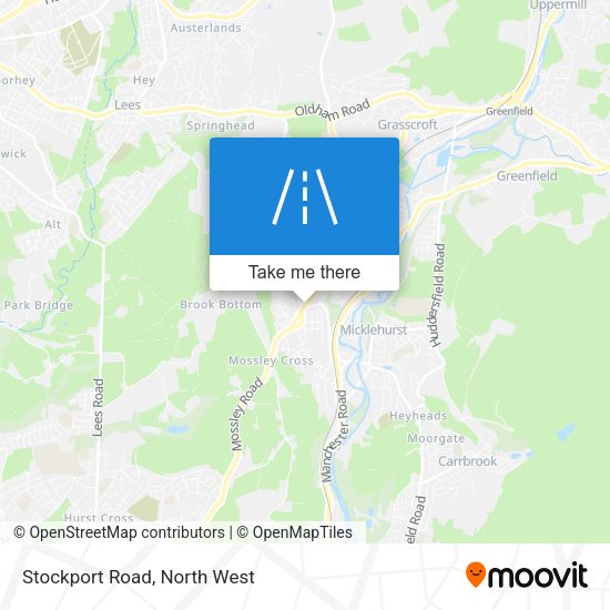 Stockport Road map