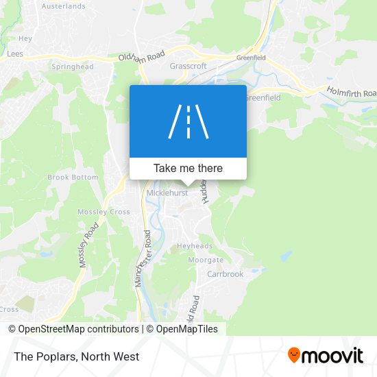The Poplars map