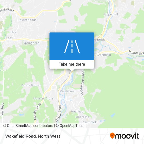 Wakefield Road map