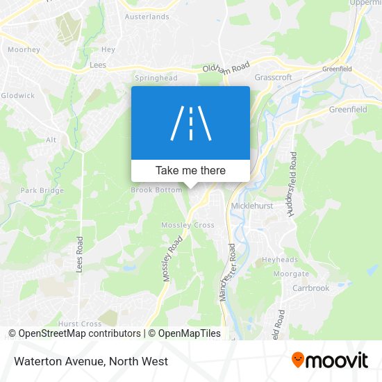 Waterton Avenue map