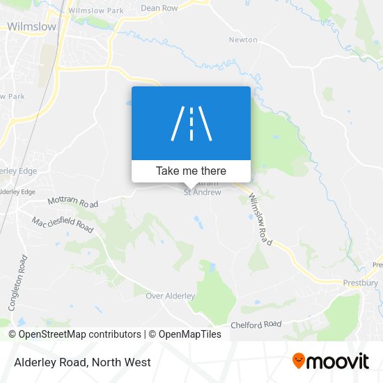 Alderley Road map