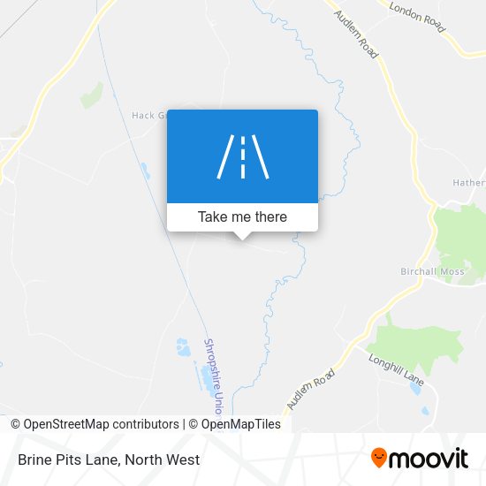Brine Pits Lane map