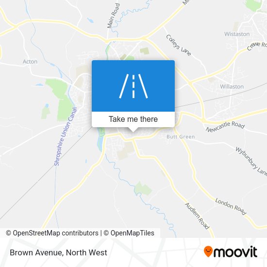 Brown Avenue map