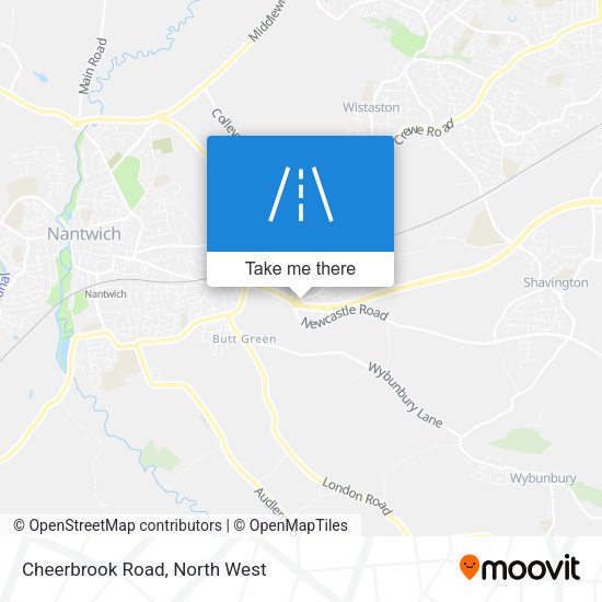 Cheerbrook Road map