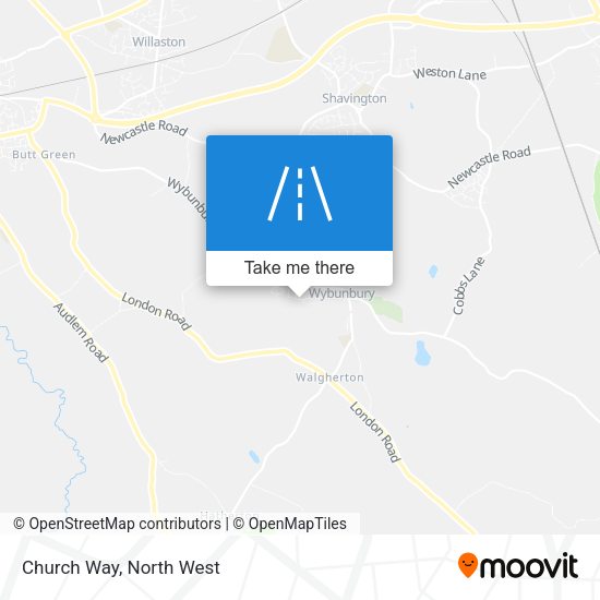 Church Way map