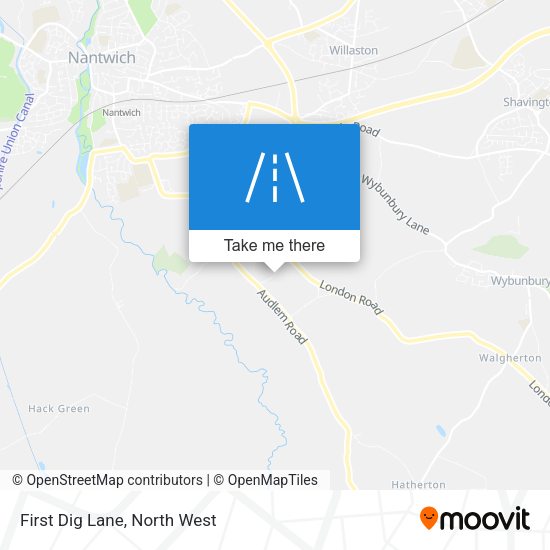 First Dig Lane map