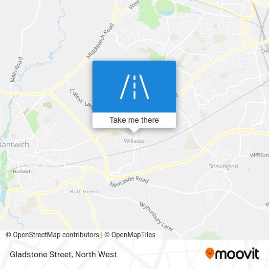Gladstone Street map