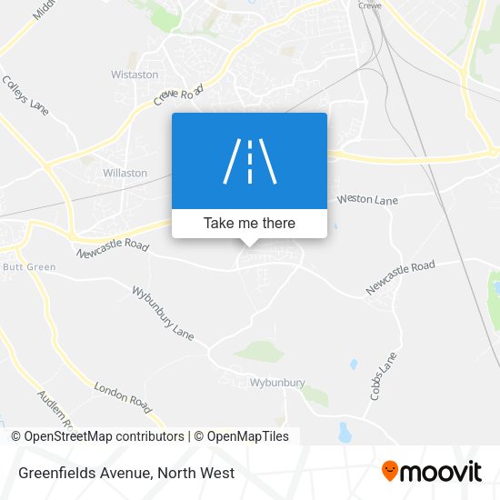 Greenfields Avenue map