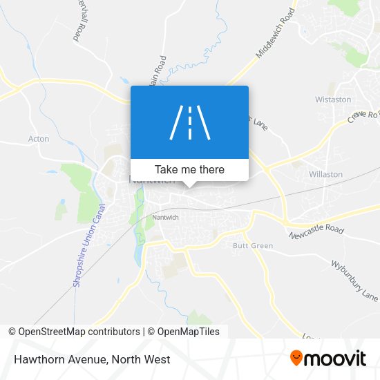 Hawthorn Avenue map