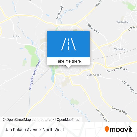 Jan Palach Avenue map