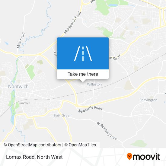 Lomax Road map