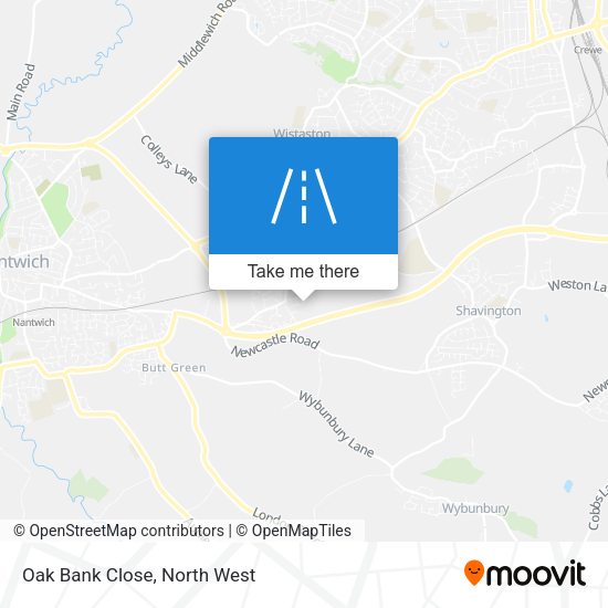 Oak Bank Close map