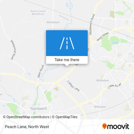 Peach Lane map