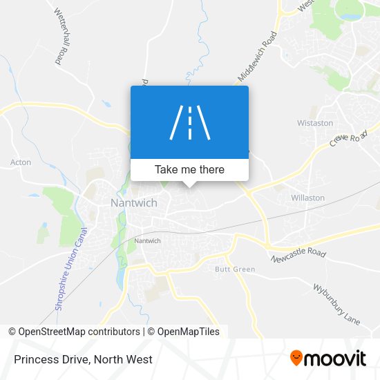 Princess Drive map