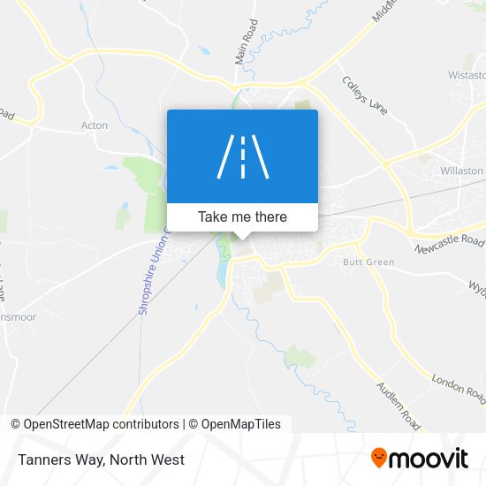 Tanners Way map