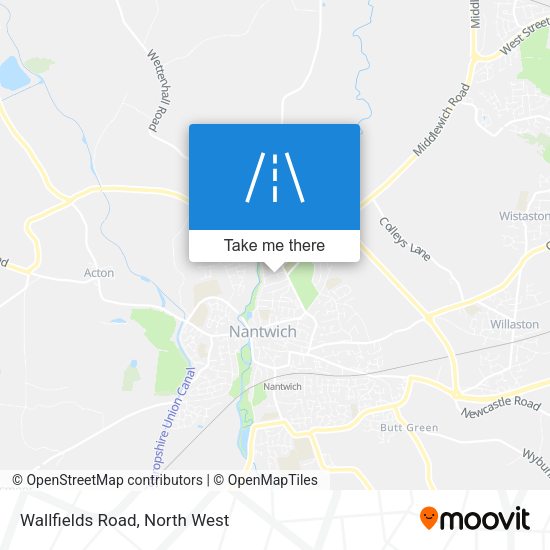 Wallfields Road map