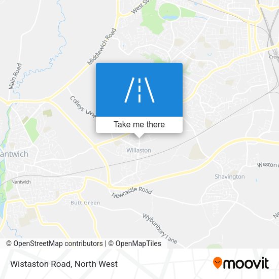 Wistaston Road map