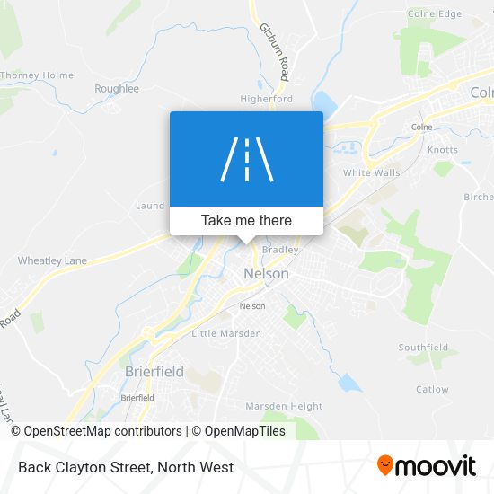 Back Clayton Street map