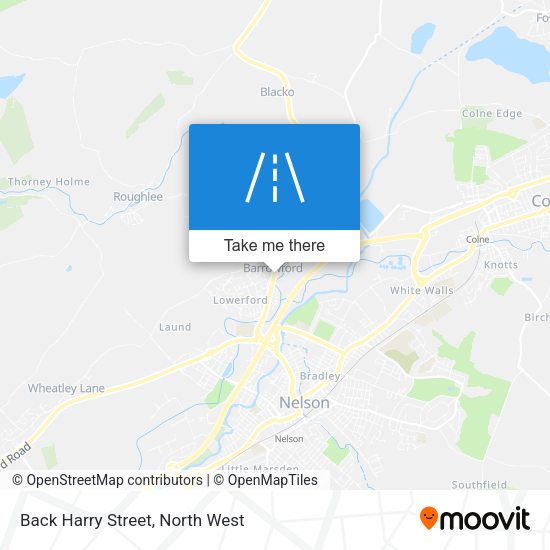 Back Harry Street map