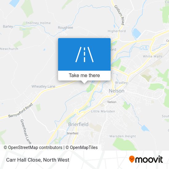 Carr Hall Close map