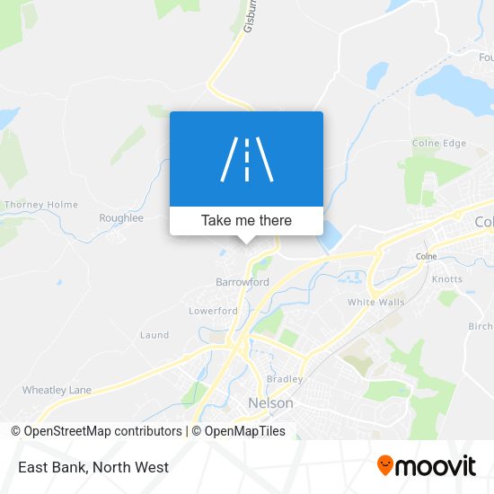 East Bank map