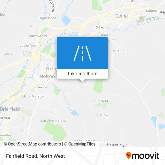 Fairfield Road map