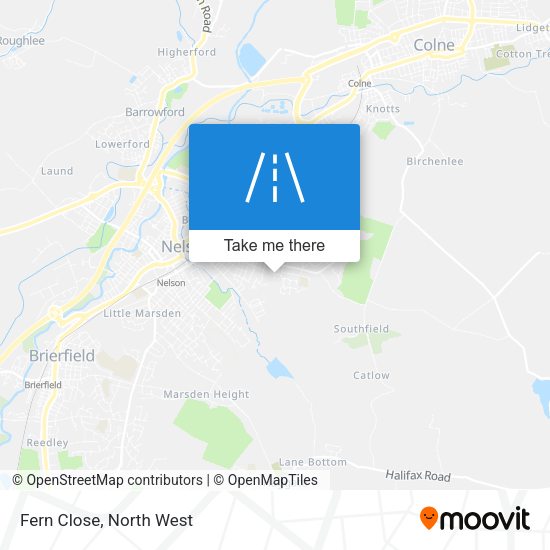 Fern Close map