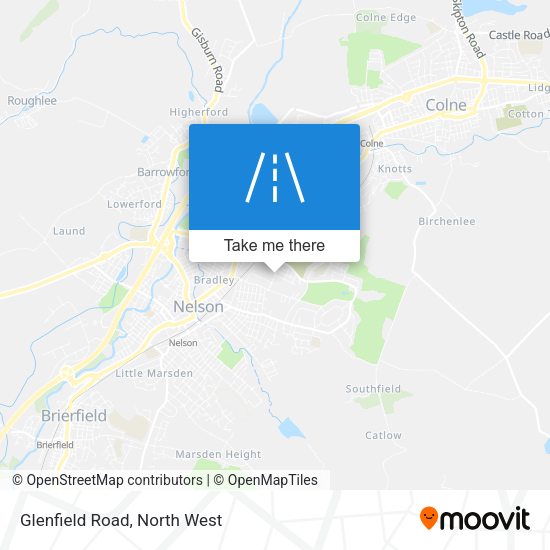 Glenfield Road map