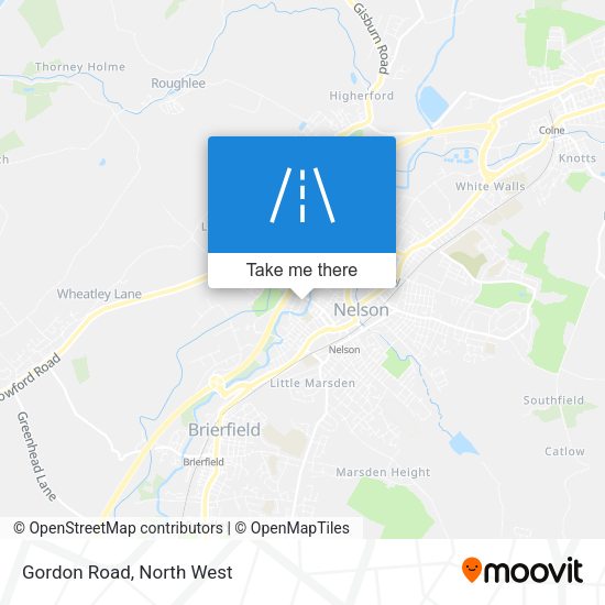Gordon Road map