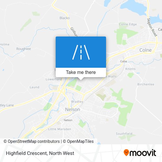 Highfield Crescent map