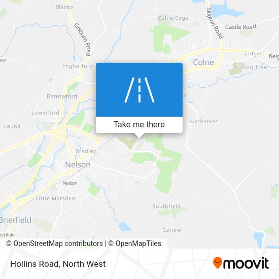 Hollins Road map