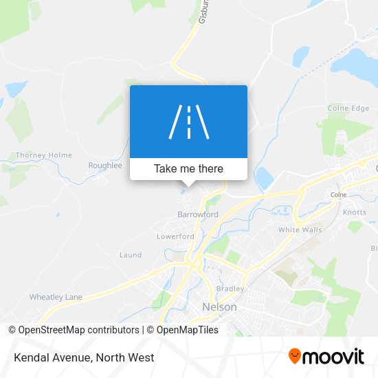 Kendal Avenue map