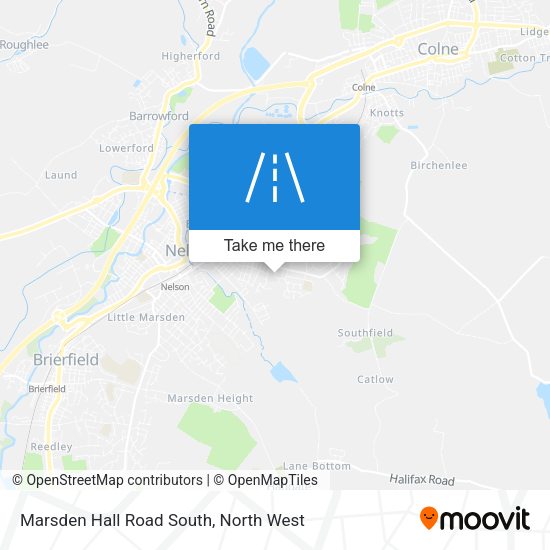Marsden Hall Road South map