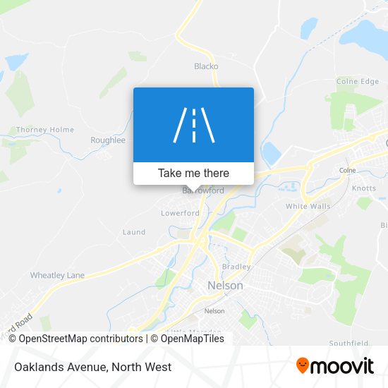 Oaklands Avenue map