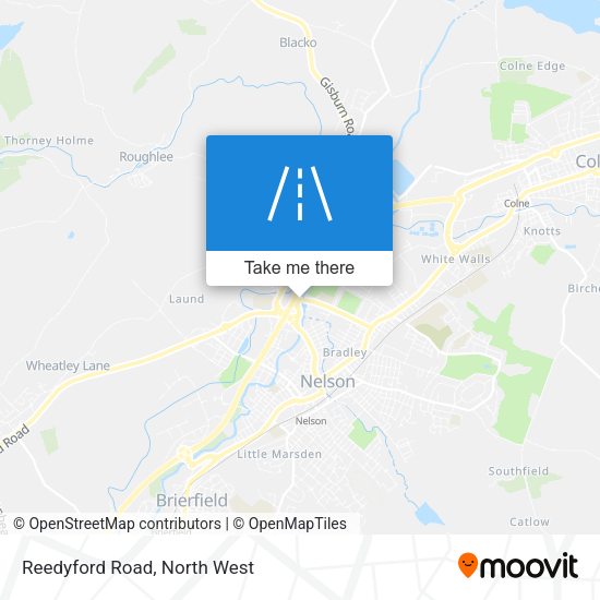 Reedyford Road map