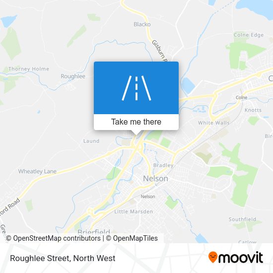 Roughlee Street map