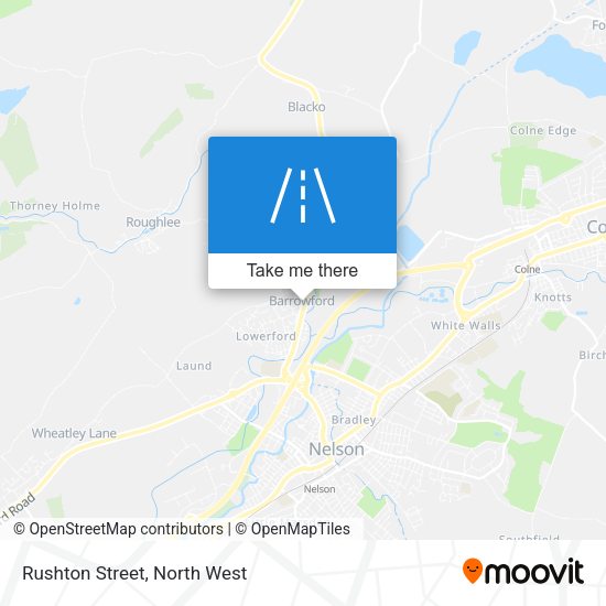 Rushton Street map