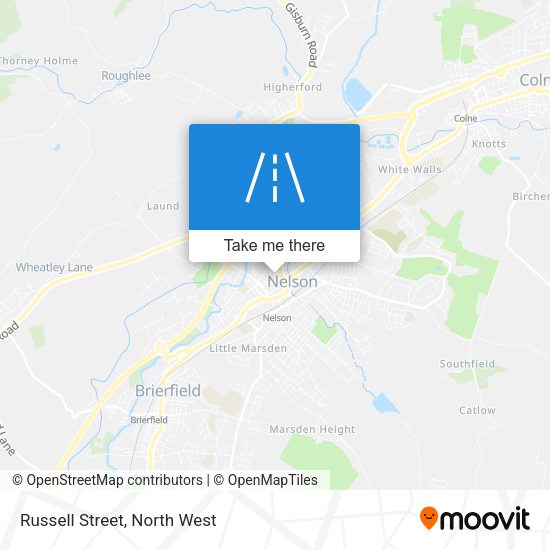 Russell Street map