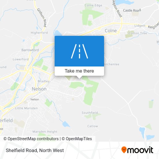 Shelfield Road map
